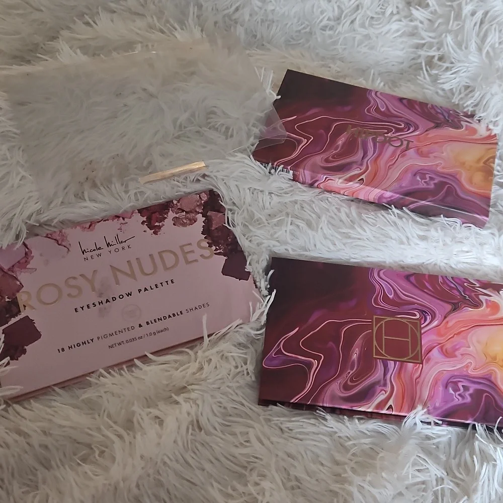 NEW NICOLE MILLER PINK PURPLE SHIMMER EYESHADOW COSMETIC MAKEUP PALETTE BUNDLE - Picture 4 of 6